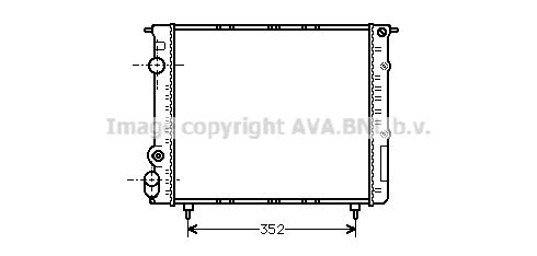 AVA QUALITY COOLING Радиатор, охлаждение двигателя RT2053